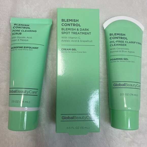 Global Beauty Care Blemish Control 3-Piece Set With Scrub Treatment & Cleanser - Picture 1 of 5